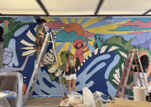 UCSB Student Artists Create Themed Mural on Campus