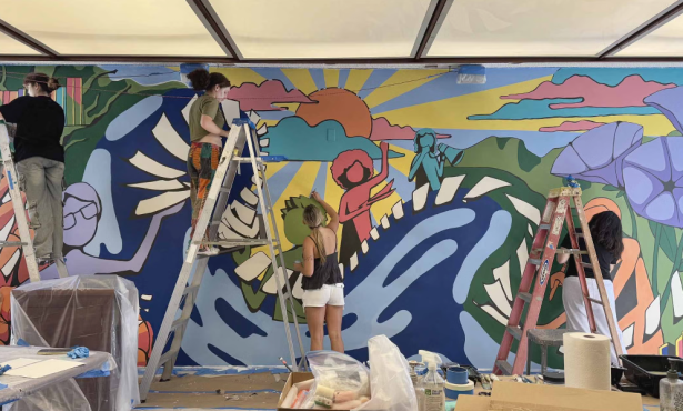 UCSB Student Artists Create Themed Mural on Campus