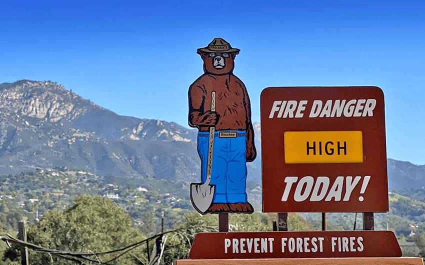 Red Flag Warning, Fire Weather Watch, and Heat Advisory Issued for Santa Barbara County