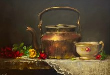 “In Full Bloom” Susan Kounanis Oil Painter at Gallery Los Olivos