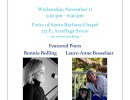 November Blue Whale Poetry Reading
